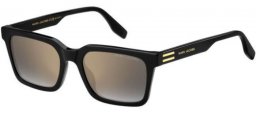 Sunglasses - Marc Jacobs - MARC 719/S - 807 (FQ) BLACK // GREY GRADIENT MIRROR GOLD