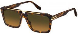 Sunglasses - Marc Jacobs - MARC 752/S - 086 (SE) HAVANA // GREEN GRADIENT BROWN