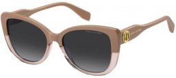 Lunettes de soleil - Marc Jacobs - MARC 815/S - 10A (9O) BEIGE // DARK GREY GRADIENT