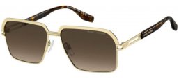 Lunettes de soleil - Marc Jacobs - MARC 839/S - 06J (HA) GOLD HAVANA // BROWN GRADIENT