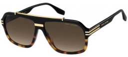 Sunglasses - Marc Jacobs - MARC 840/S - W4A (HA) BLACK GRADIENT HAVANA // BROWN GRADIENT
