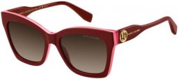 Lunettes de soleil - Marc Jacobs - MARC 853/S - DHV (HA) BORDEAUX PINK // BROWN GRADIENT