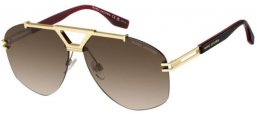 Lunettes de soleil - Marc Jacobs - MARC 873/S - NOA (HA) GOLD BURGUNDY // BROWN GRADIENT