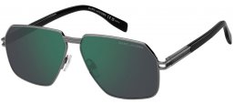 Gafas de Sol - Marc Jacobs - MARC 906/S - V81 (MT) DARK RUTHENIUM BLACK // GREEN MIRROR