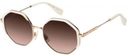 Sunglasses - Marc Jacobs - MJ 1079/S - 24S (HA) GOLD WHITE // BROWN GRADIENT