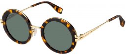 Sunglasses - Marc Jacobs - MJ 1102/S - 086 (QT) DARK HAVANA // GREEN