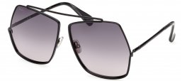 Gafas de Sol - MaxMara - MM0006 ELSA - 01B  SHINY BLACK // SMOKE GRADIENT