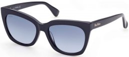Sunglasses - MaxMara - MM0009 LOGO3 - 90W  SHINY BLUE // BLUE GRADIENT