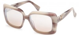 Gafas de Sol - MaxMara - MM0030 EMME7 - 60G  HORN BEIGE // LIGHT BROWN MIRROR