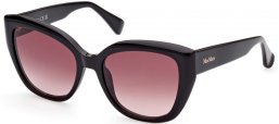 Gafas de Sol - MaxMara - MM0040 LOGO11 - 01B  SHINY BLACK // GREY GRADIENT