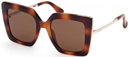 Lunettes de soleil - MaxMara - MM0051 DESIGN4 - 53E  HAVANA GOLD // BROWN
