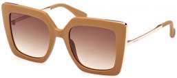 Lunettes de soleil - MaxMara - MM0051 DESIGN4 - 73F  MATTE LIGHT BROWN // BROWN GRADIENT