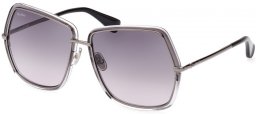 Sunglasses - MaxMara - MM0054 ELSA3 - 12B  SHINY DARK RUTHENIUM // GREY GRADIENT