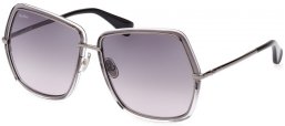 Lunettes de soleil - MaxMara - MM0054 ELSA3 - 12B  SHINY DARK RUTHENIUM // GREY GRADIENT