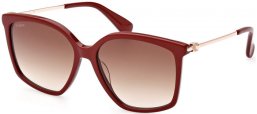 Lunettes de soleil - MaxMara - MM0055 JEWEL3 - 66F  SHINY RED // BROWN GRADIENT