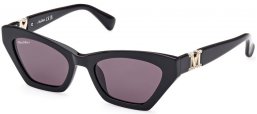 Lunettes de soleil - MaxMara - MM0057 EMME13 - 01A  SHINY BLACK // GREY