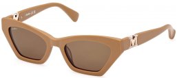 Lunettes de soleil - MaxMara - MM0057 EMME13 - 73E  MATTE LIGHT BROWN // BROWN