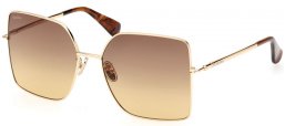 Sunglasses - MaxMara - MM0062-H DESIGN6 - 30F  SHINY GOLD // BROWN GRADIENT