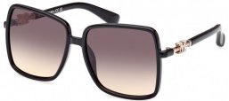 Sunglasses - MaxMara - MM0064-H EMME14 - 01B  SHINY BLACK // GREY GRADIENT