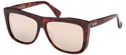 Lunettes de soleil - MaxMara - MM0066 LEE1 - 52L  DARK HAVANA // ROVIEX MIRROR