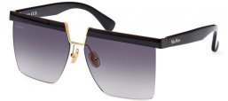 Sunglasses - MaxMara - MM0071 FLAT - 01A  SHINY BLACK // GREY GRADIENT