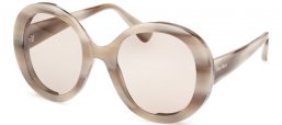 Sunglasses - MaxMara - MM0074 RENÉE - 20E  STRIPED GREY // LIGHT BROWN