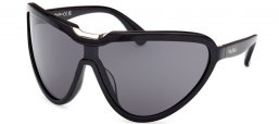 Gafas de Sol - MaxMara - MM0084 EMIL - 01A  SHINY BLACK // GREY