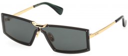 Lunettes de soleil - MaxMara - MM0118 - 30N  SHINY GOLD // GREEN