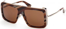 Sunglasses - MaxMara - MM0119 JEAN - 62E  STRIPED BROWN // DARK BROWN