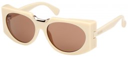 Gafas de Sol - MaxMara - MM0123 SPARK5 - 25E  SHINY IVORY // BROWN