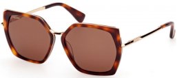 Lunettes de soleil - MaxMara - MM0136 MILLER-5 - 52E  DARK HAVANA // BROWN