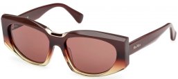 Gafas de Sol - MaxMara - MM0144 SPARK-8 - 50E  SHINY BROWN GRADIENT // BROWN