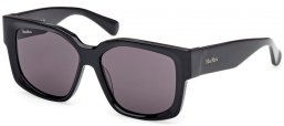 Gafas de Sol - MaxMara - MM0145 GLIMPSE-7 - 01A  SHINY BLACK // SMOKED