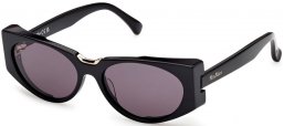 Lunettes de soleil - MaxMara - MM0160 SPARK10 - 01A  SHINY BLACK // SMOKED