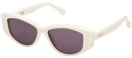 Sunglasses - MaxMara - MM0161 LEE4 - 21A  SHINY WHITE // SMOKED