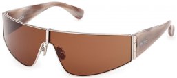 Gafas de Sol - MaxMara - MM0164 SPACE - 16E  SHINY PALLADIUM // BROWN