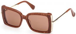 Gafas de Sol - MaxMara - MM0166 ROQUEBRUNE - 56E  BROWN TEXTURE // BROWN