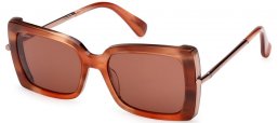 Gafas de Sol - MaxMara - MM0166 ROQUEBRUNE - 68E  ORANGE TORTOISE // BROWN