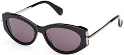 Sunglasses - MaxMara - MM0167 ROQUEBRUNE 1 - 01A  SHINY BLACK // GREY