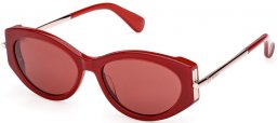 Sunglasses - MaxMara - MM0167 ROQUEBRUNE 1 - 69S  SHINY BORDEAUX // BORDEAUX