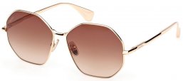 Gafas de Sol - MaxMara - MM0168 MILLER - 32F  SHINY PALE GOLD // BROWN GRADIENT