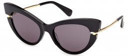 Gafas de Sol - MaxMara - MM0187 - 01A  SHINY BLACK // SMOKE