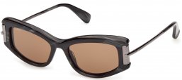 Gafas de Sol - MaxMara - MM0189 - 63E  STRIPED BLACK // BROWN