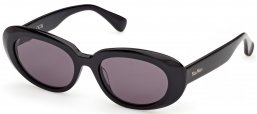Gafas de Sol - MaxMara - MM0196 - 01A  SHINY BLACK // SMOKE