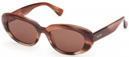 Gafas de Sol - MaxMara - MM0196 - 68E  STRIPED LIGHT BROWN // BROWN