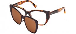 Monturas - MaxMara - MM5212 - 052  HAVANA // CLEAR + CLIP ON BROWN