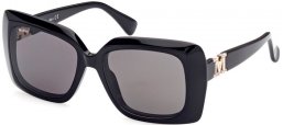 Lunettes de soleil - MaxMara - MM0030 EMME7 - 01A  SHINY BLACK // GREY