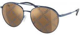 Lunettes de soleil - Michael Kors - MK1138 ARCHES - 1895AM  METALLIC NAVY BLUE // GOLD EMPIRE MIRROR DECORED