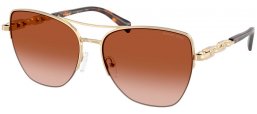 Sunglasses - Michael Kors - MK1163 DORADO BEACH - 101413  SHINY LIGHT GOLD // DARK BROWN GRADIENT
