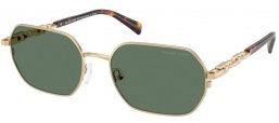 Sunglasses - Michael Kors - MK1165 SAINT MARTIN - 10143H  SHINY LIGHT GOLD // DARK GREEN